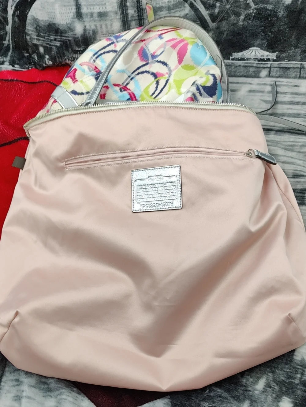 Coach Poppy Ikat Signature C Tote